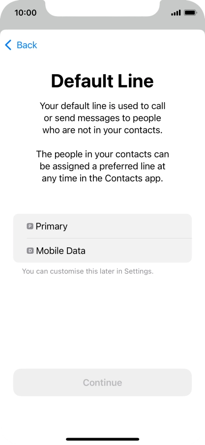 Press the required price plan.