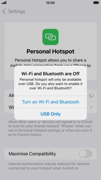 If Wi-Fi is turned off, press Turn on Wi-Fi and Bluetooth.