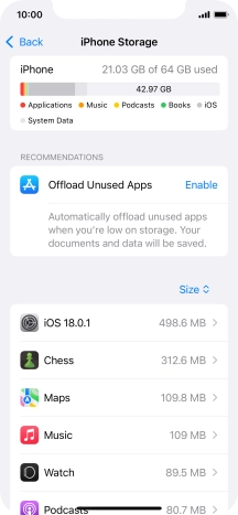 Press the required app. Press the required app.