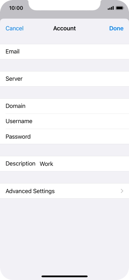 Press Advanced Settings.