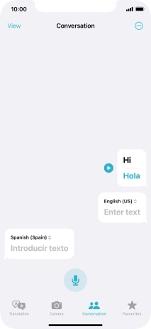 Press the menu icon.