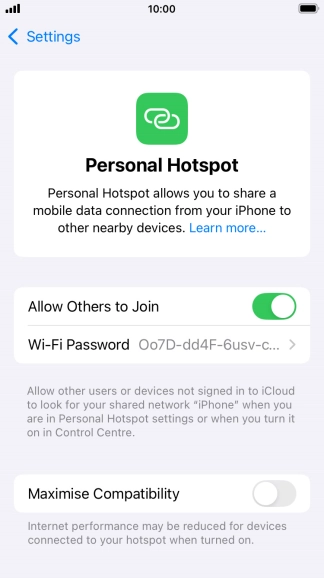 Press the Home key to return to the home screen.