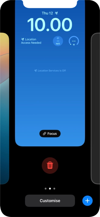 Press the delete icon.