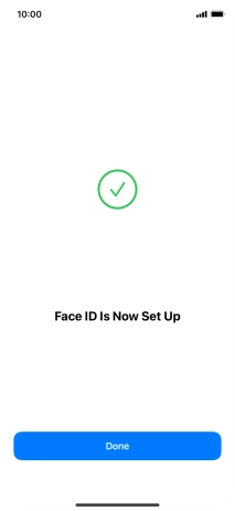 Press Done. If you haven't previously selected a phone lock code, key in a code of your own choice twice.