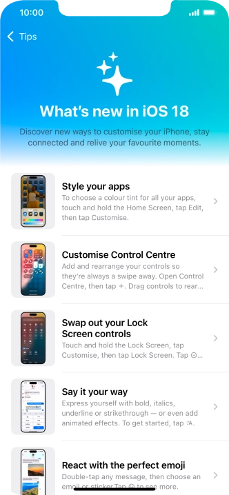 Slide your finger upwards starting from the bottom of the screen to return to the home screen.