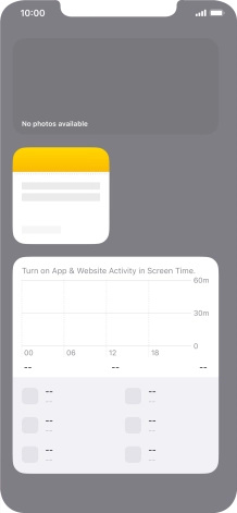 Press and hold the required Widget Stack.