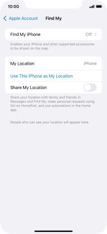 Press Find My iPhone. Press Find My iPhone.