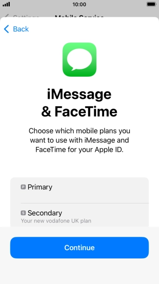Press the required price plan.