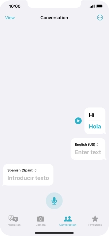 Press the menu icon.