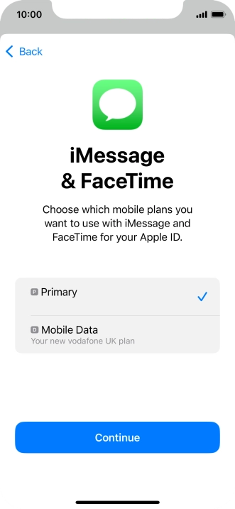 Press the required price plan.