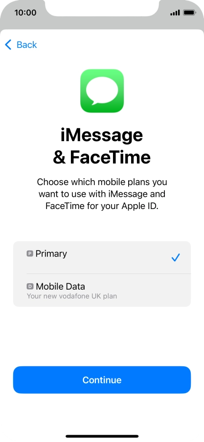 Press the required price plan.