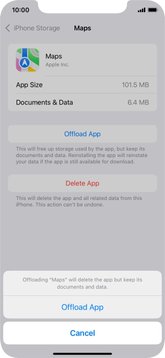 Press Offload App. Press Offload App.