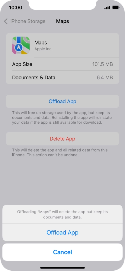 Press Offload App. Press Offload App.