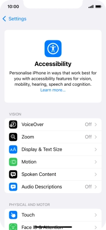 Press Display & Text Size.