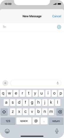 Press To: and key in the first letters of the recipient's name.