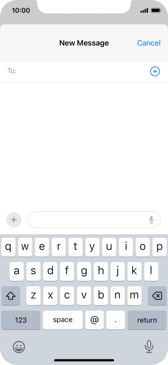 Press To: and key in the first letters of the recipient's name.