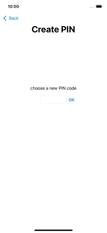 Key in a new four-digit PIN and press OK.