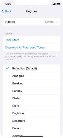 Press the required ring tones to hear them.