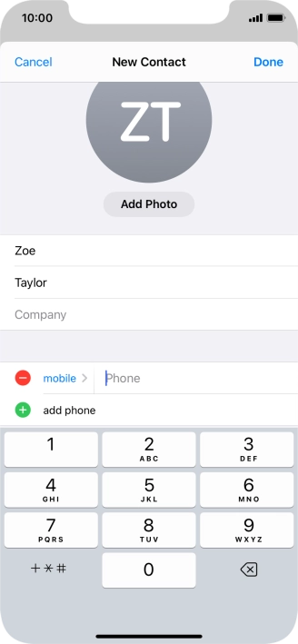 Press Phone and key in the required phone number. Press Phone and key in the required phone number.