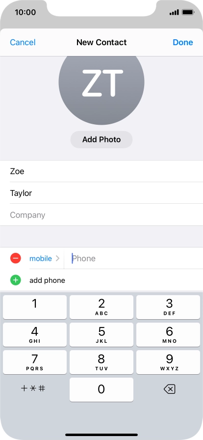 Press Phone and key in the required phone number. Press Phone and key in the required phone number.