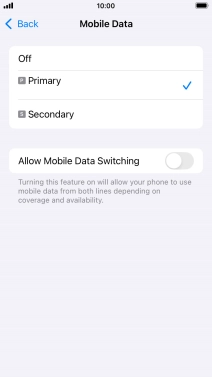 Press the required price plan.