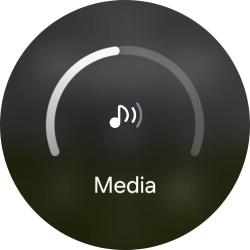 Slide the circle to select the required volume.