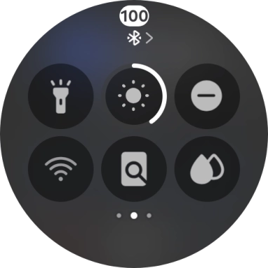 Press the find my phone icon to send a signal to your phone.