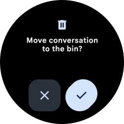 Press the confirm icon.