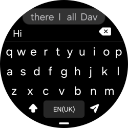 Press the send icon.