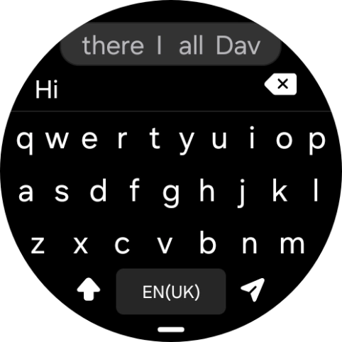 Press the send icon.