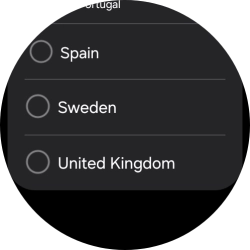 Press the required region.