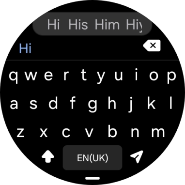 Press the send icon.