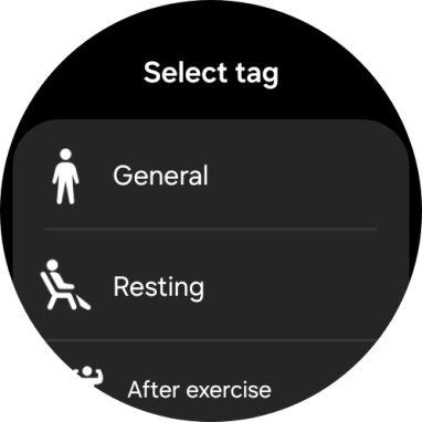 Press the required setting.