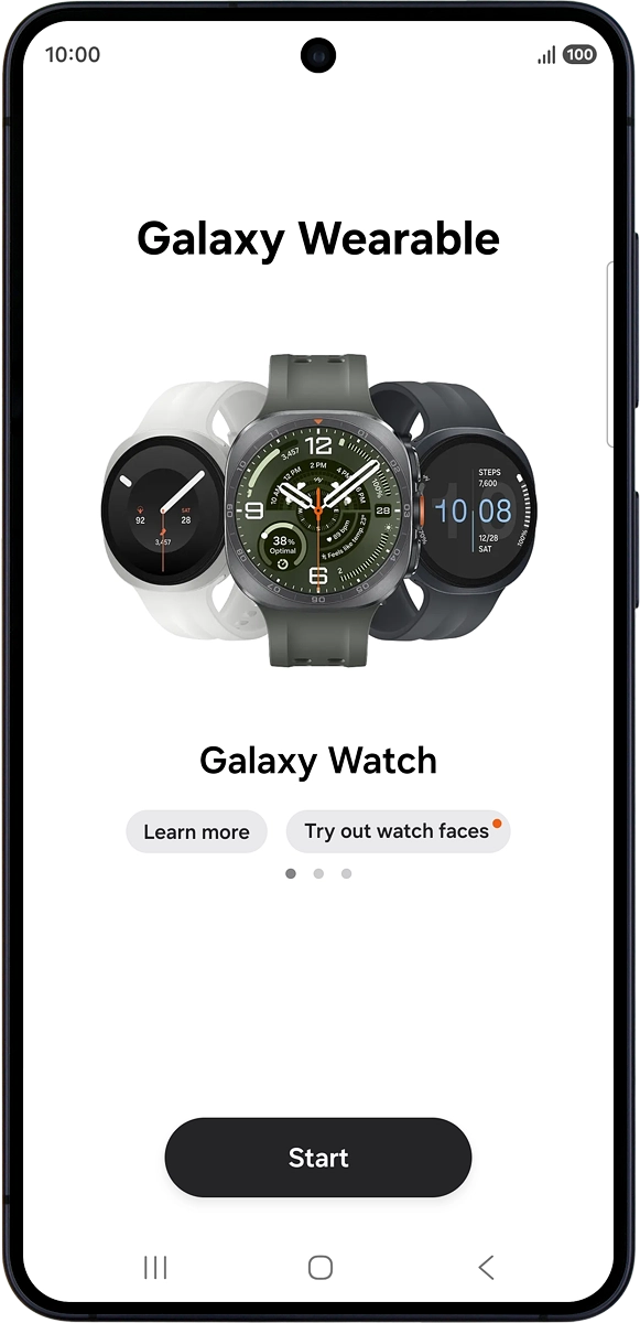 On your phone: Press Start.