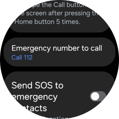 Press Emergency number to call.
