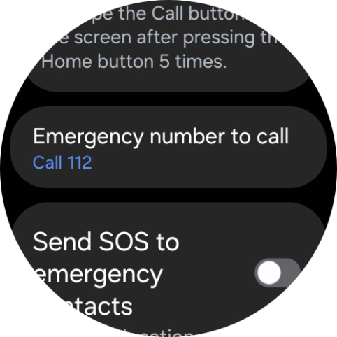 Press Emergency number to call.