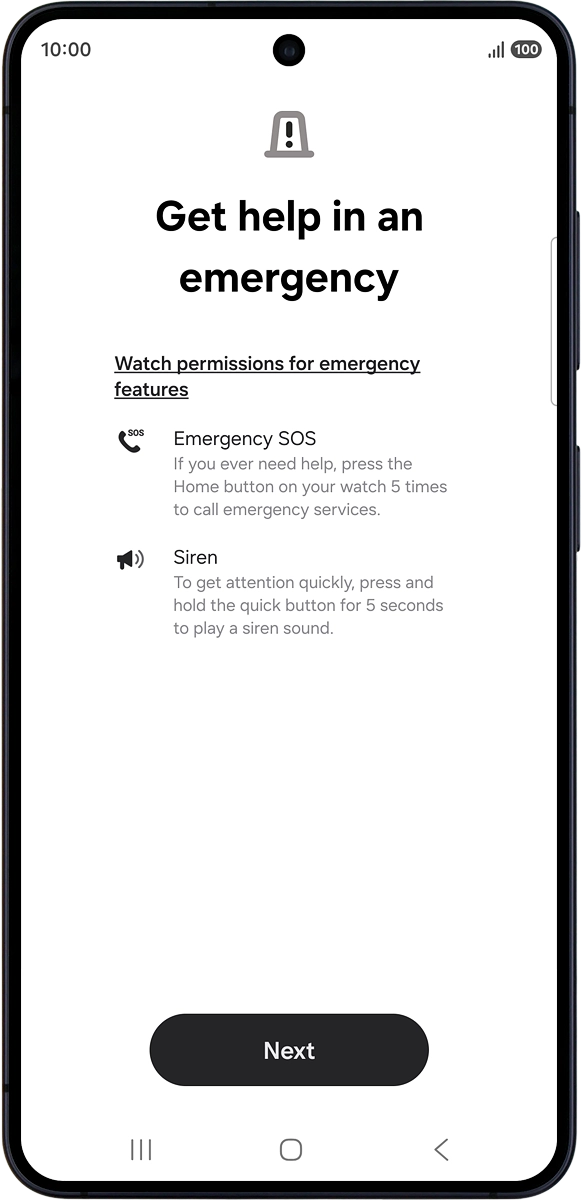 On your phone: Press Next.
