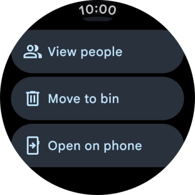 Press Move to bin.
