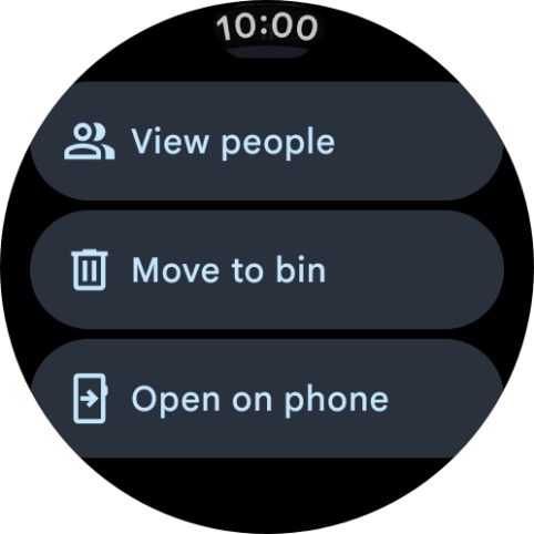 Press Move to bin.