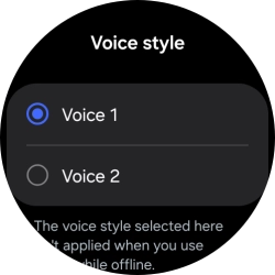 Press the required voice.