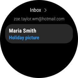 Press the required email message to read it.