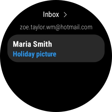 Press the required email message to read it.