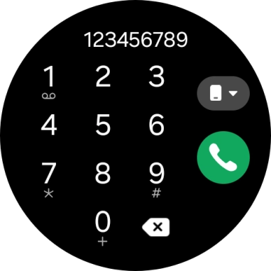 Press the call icon.