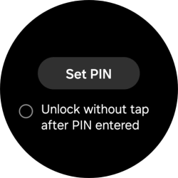 Press Set PIN.