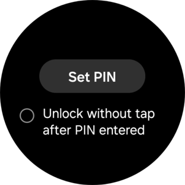 Press Set PIN.