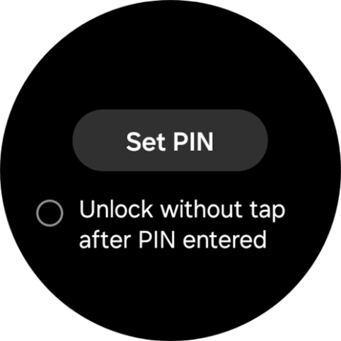 Press Set PIN.