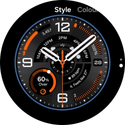 Slide your finger on the screen to change between the different designs.