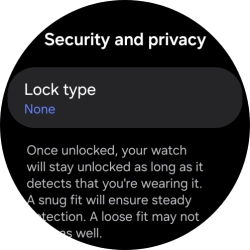 Press Lock type.