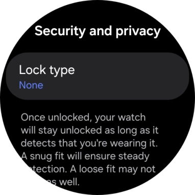 Press Lock type.