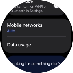 Press Data usage.